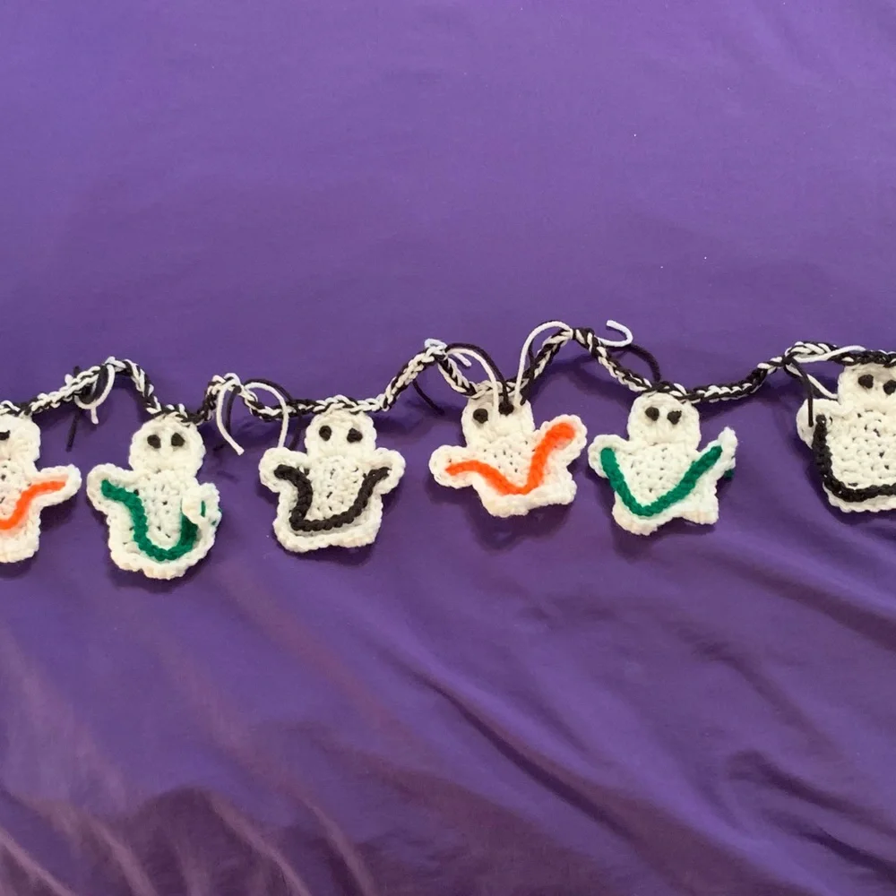 Ghost Garland Eight New Crochet Handmade